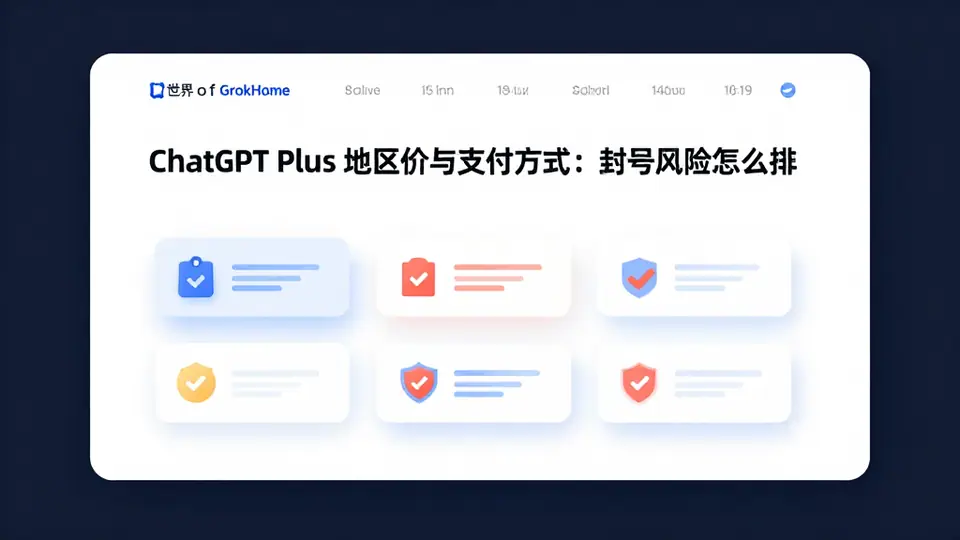 封面:ChatGPT Plus 地区价与支付方式:封号风险怎么排
